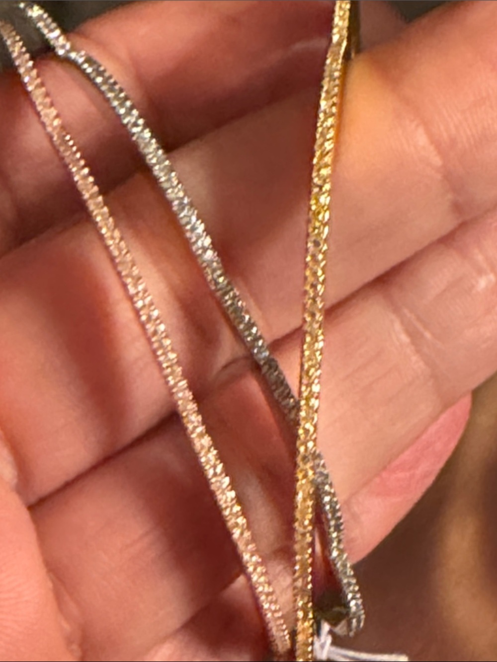 kate spade trio of metallic bangles in rose gold, gold, and silver - Picture 4 of 6
